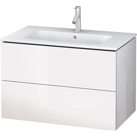 Duravit L-Cube vanity unit f. ME 2 drawers 550x620x481mm White High Gloss LC624102222